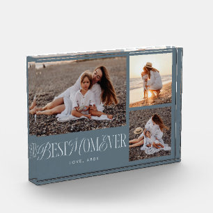 Bloc Photo Steel Blue Meilleur Maman Jamais Collage