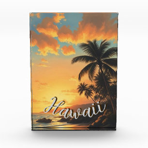 Bloc Photo Style vintage Hawaii Travel Coast Sea Sunset