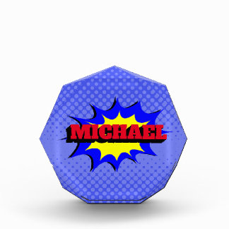 Bloc Photo Superhero Kids Comic Book Nom personnalisé