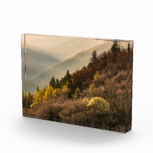 Bloc Photo Survol de la vallée d'Oconaluftee Caroline du No