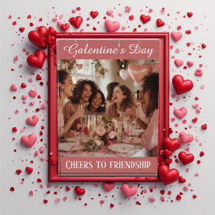 Bloc Photo Tape à l'amitié Galentine's Day Typographie