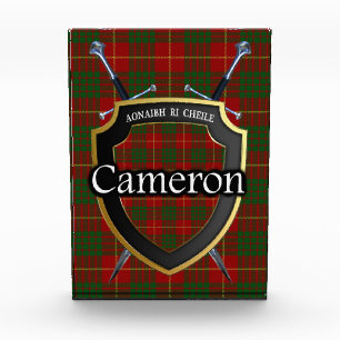 Bloc Photo Tartan du clan écossais Cameron