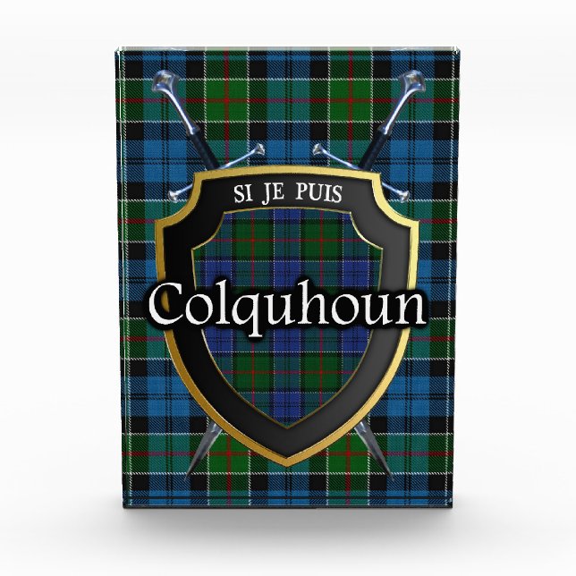 Bloc Photo Tartan du clan écossais Colquhoun (Devant)