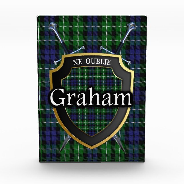 Bloc Photo Tartan écossais de Graham de clan (Devant)
