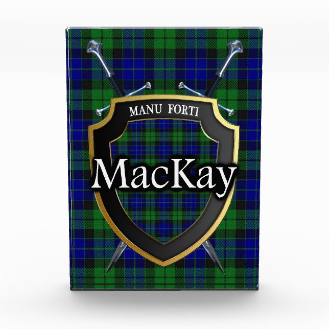 Bloc Photo Tartan écossais de MacKay de clan (Devant)