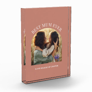 Bloc Photo terracotta élégante arche photo typographie meille