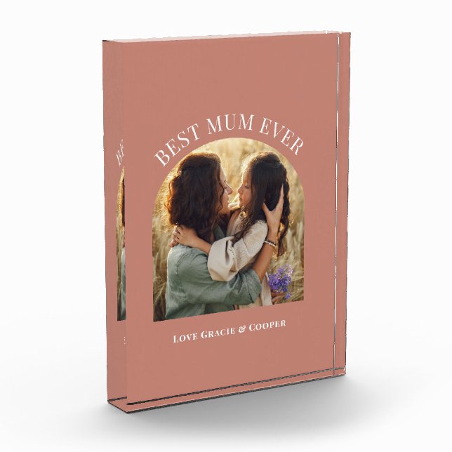 Bloc Photo terracotta élégante arche photo typographie meille (Gauche)