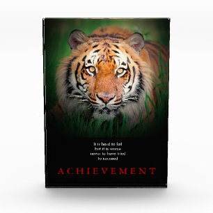 Bloc Photo Tiger Motivation Réussite