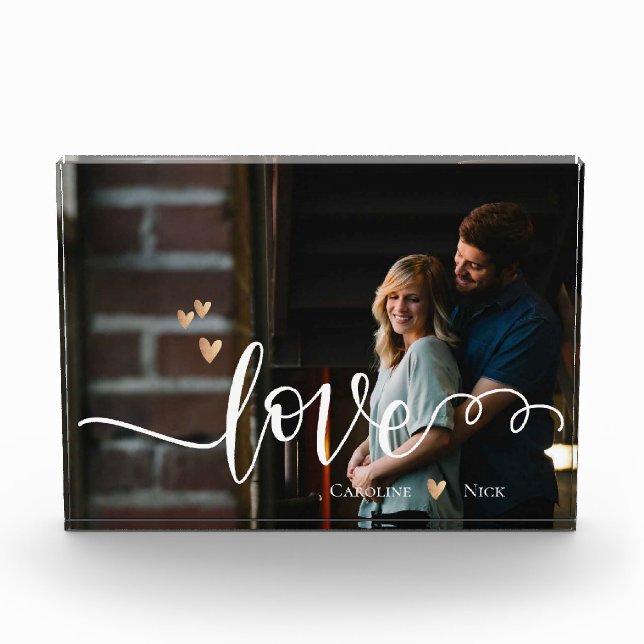 Bloc Photo Timeless Love Script Photo Memory Bloc (Devant)