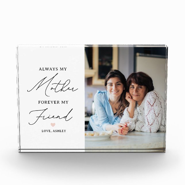 Bloc Photo Toujours ma mère pour toujours mon ami (Devant)