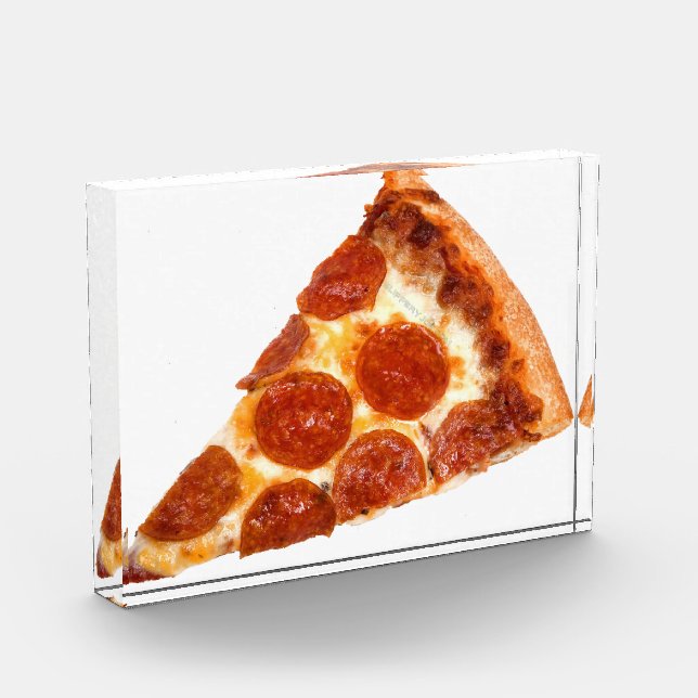 Bloc Photo Tranche de pizza pepperoni classique de SlipperyJo (Gauche)