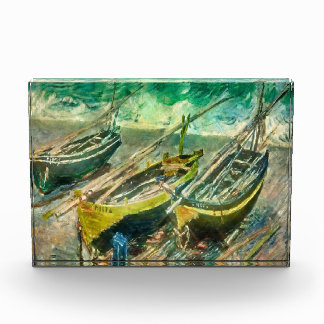 Bloc Photo Trois bateaux. Claude Monet.
