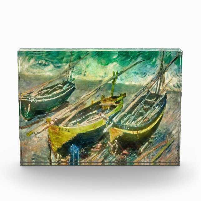 Bloc Photo Trois bateaux. Claude Monet. (Devant)