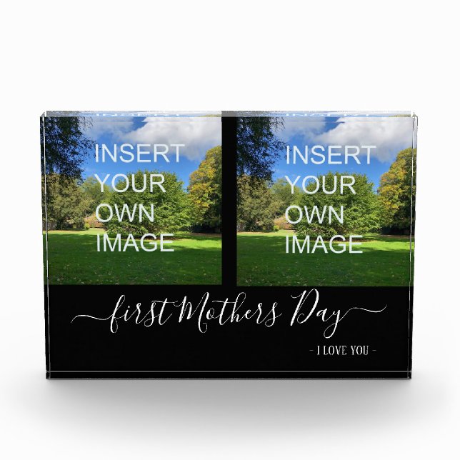 Bloc Photo Typographie de la deuxième journée des mères (Devant)