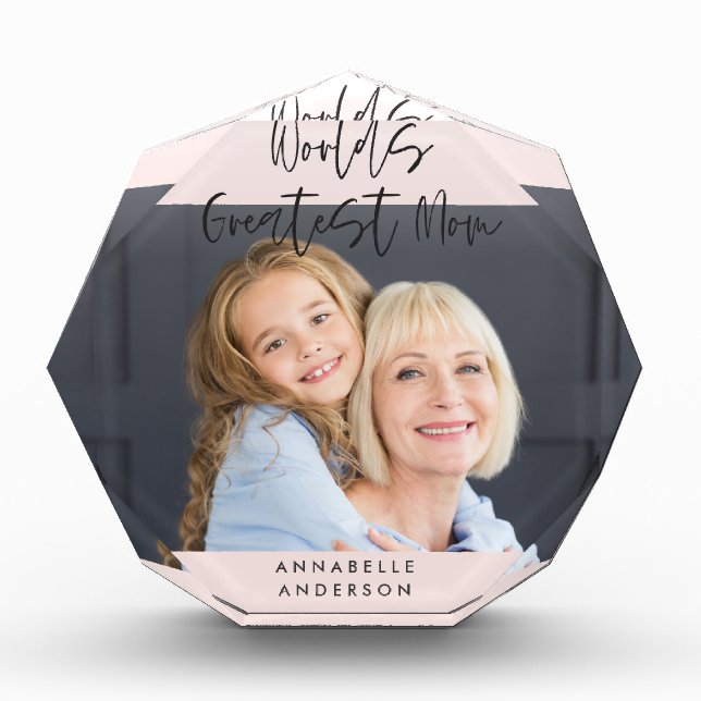 Bloc Photo typographie moderne rose girly plus grand script m (Devant)