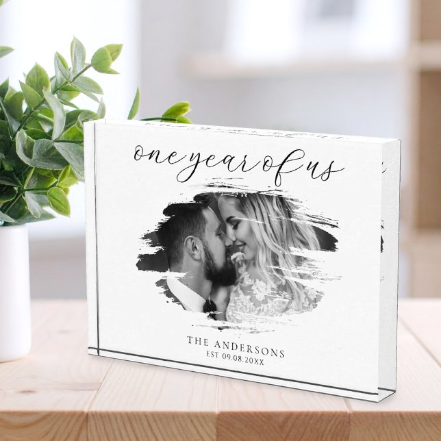 Bloc Photo Un an de nous Premier anniversaire Mariage (Créateur téléchargé)