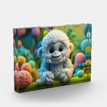 Un mignon bébé Yeti fait de fil