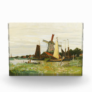 Bloc Photo Un moulin à vent à Zaandam Claude Monet