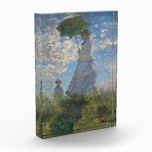 Bloc Photo Une femme avec un parasol Paysage français