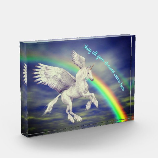 Bloc Photo Unicorn sur Rainbow Dreams Inspiration (Gauche)