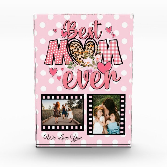 Bloc Photo Unique Meilleure Maman Jamais Photo Collage Person (Devant)