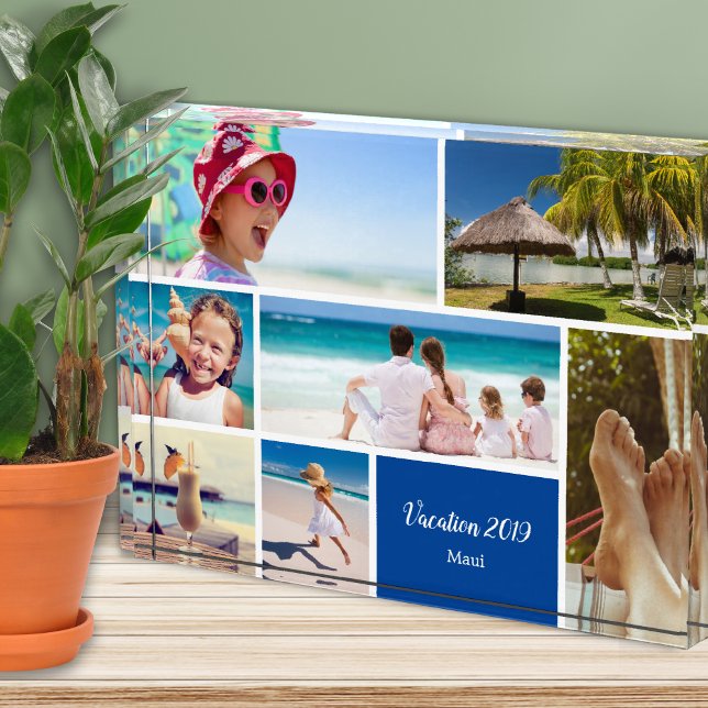 Bloc Photo Vacances en famille ou en couple 7 Photo Keepsaké, (Créateur téléchargé)
