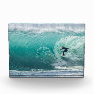 Bloc Photo Vague, Surfer, Beau Paysage