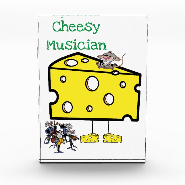 Bloc photo vertical Mousey Cheesy Musicien (Devant)