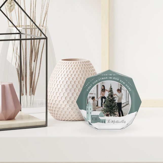 Bloc Photo Village de neige | Premier Noël dans notre nouvell (Créateur téléchargé)