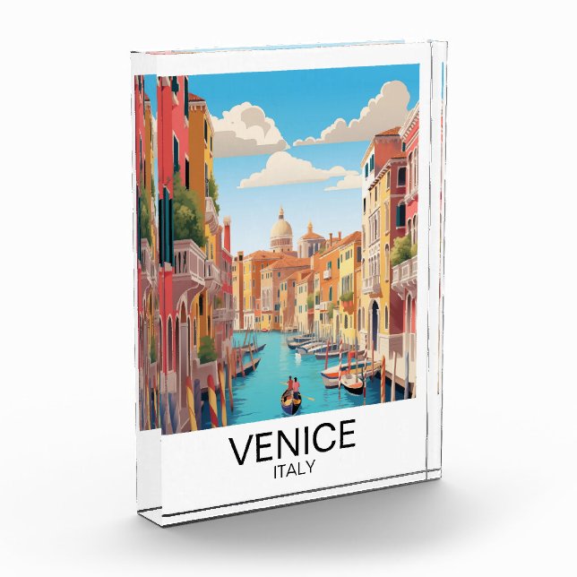 Bloc Photo Vintage Venise Italie Voyage (Gauche)