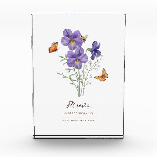 Bloc Photo Violet Birth Month Flower