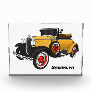 Bloc Photo Voiture jaune classique 1931