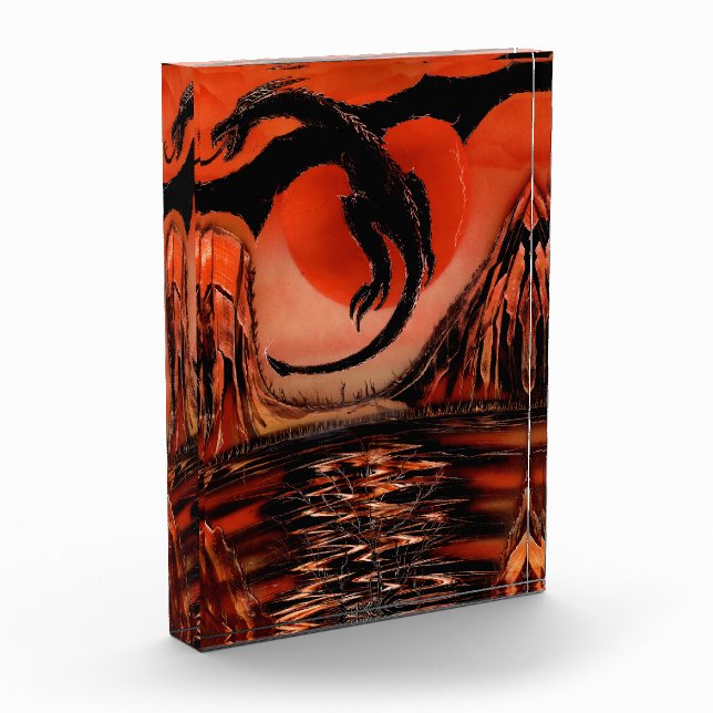 Bloc Photo Vol de dragon noir (Gauche)