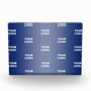 Bloc Photo Votre logo Simple Répétition Logo Marine Blue Grad