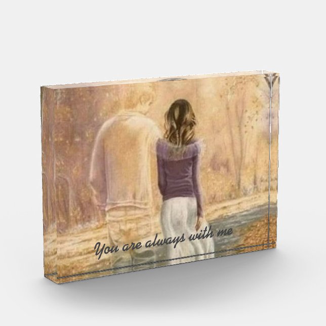 Bloc photo "vous êtes toujours avec moi" - personn (Gauche)