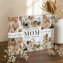 We Love You Mom Simple Mother Collage Keepsake