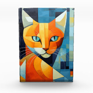 Bloc Photo Whiskers Abstraits : Chat orange