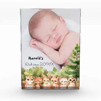 Bloc Photo Woodland Nouveau papa bébé garçon fils
