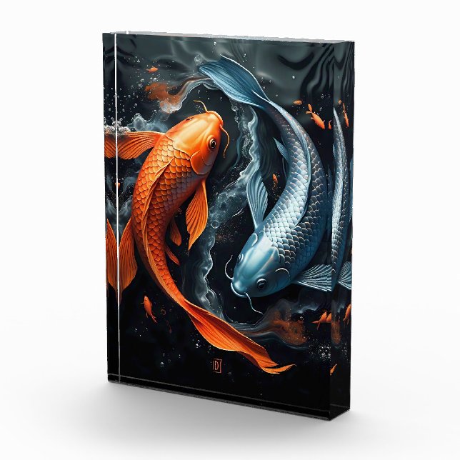 Bloc Photo Yin & Yang : La danse de Koi (Droite)