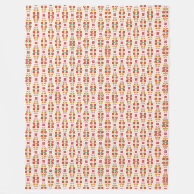 Blocage floral polaire couverture - Style rétro (Devant)
