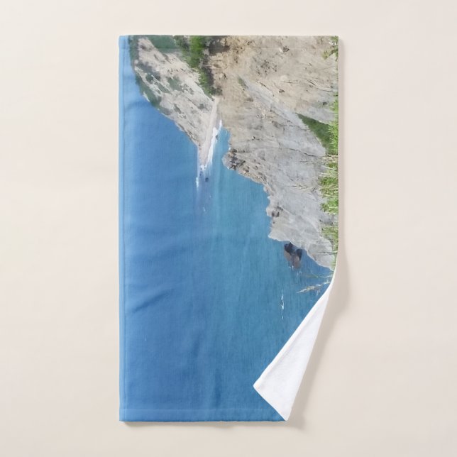 Block Island Bluffs - Block Island, Rhode Island (Serviette à main)