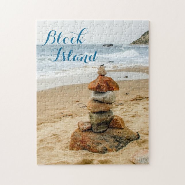 Block Island Stone Cairn Puzzle (Vertical)