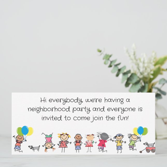 BLOCK PARTY INVITATION (Debout devant)