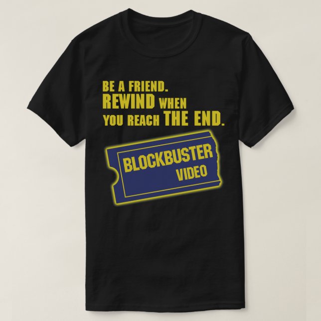 Blockbuster Video Merchandise Classic T-Shirt (Design devant)