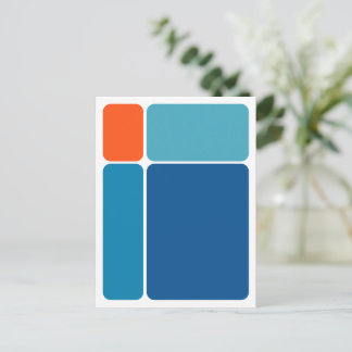 Blocks Abstract Design Carte postale