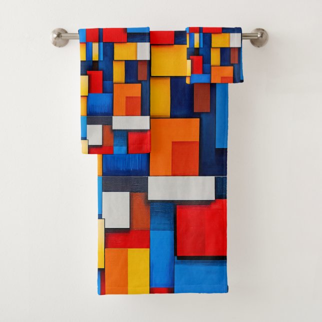 Blocs abstraits colorés (En situation)