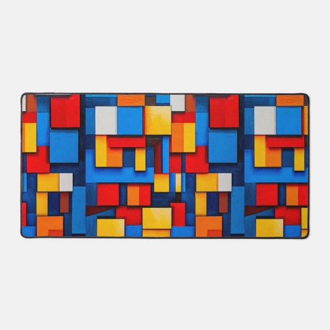 Blocs abstraits colorés (Recto)