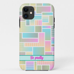 Blocs colorés coque iphone abstrait
