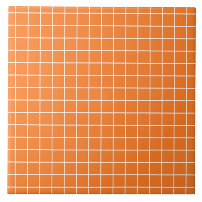Blocs de carreaux orange et blanc personnalisés (Devant)