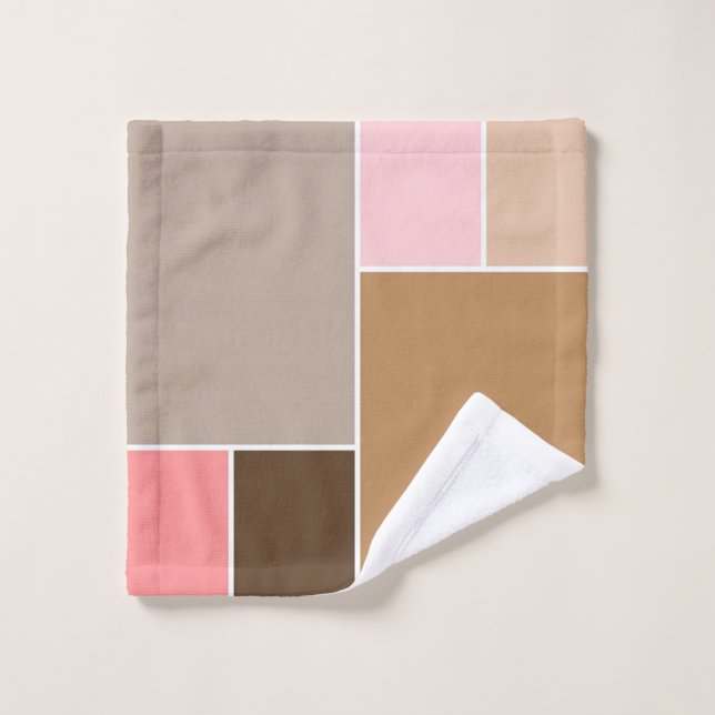 Blocs de couleurs de coquillage (Gant de toilette)